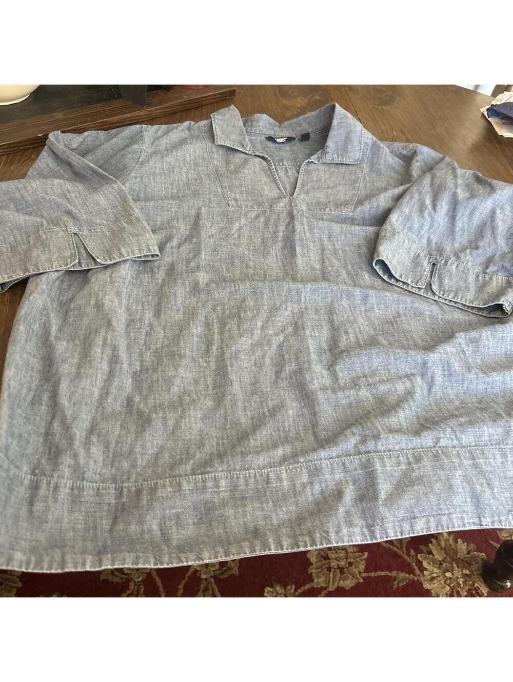 Lands End Women's Blue Shirt